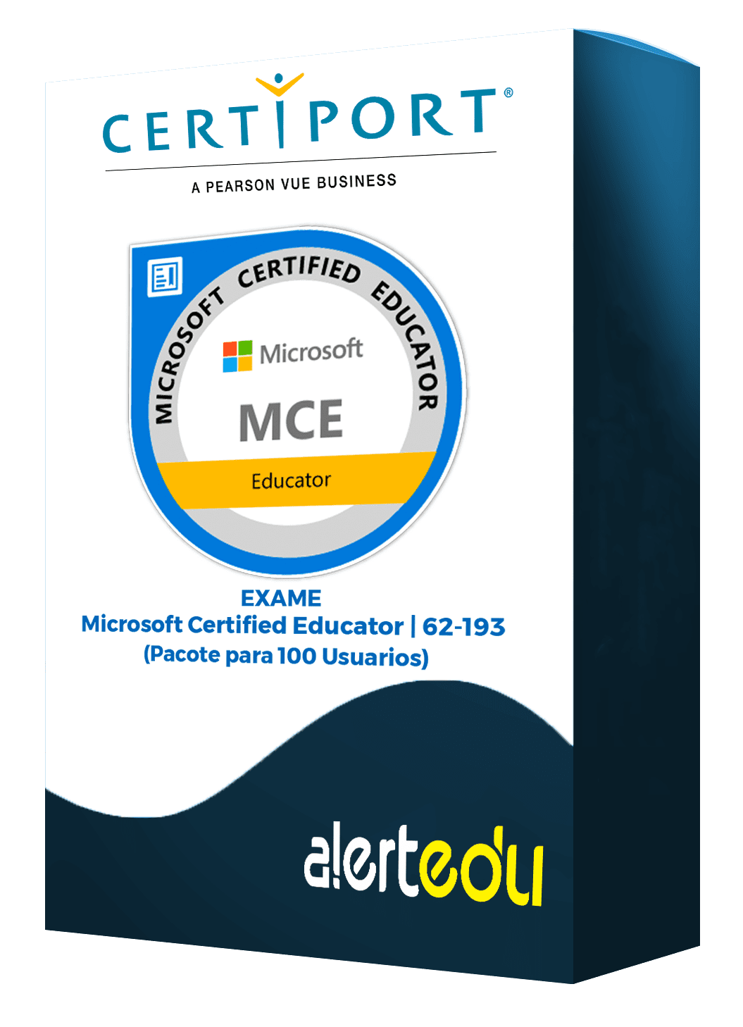 Exame – Microsoft Certified Educator – 62-193 | Pacote para 100 Usuarios – Certiport
