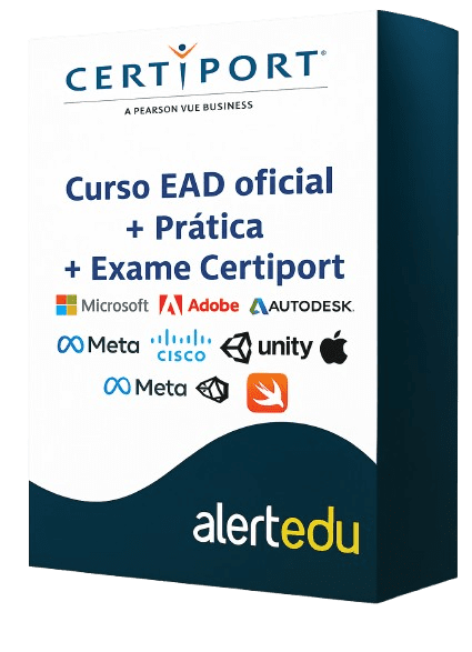 Pacote Certiport – Curso EAD Oficial + Prática + Exame Certiport